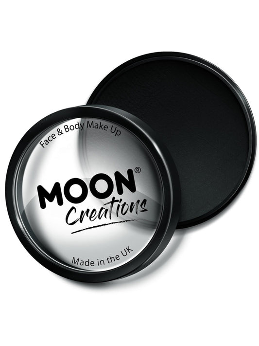 Moon Creations Pro Face Paint Cake Pot, Black, 36g Single