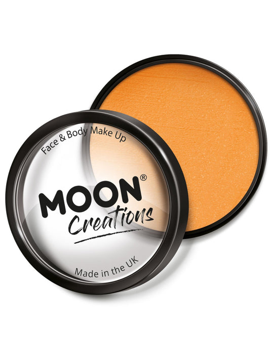 Moon Creations Pro Face Paint Cake Pot, Sunshine Orange, 36g Single