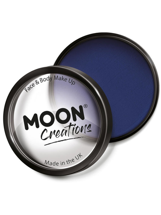 Moon Creations Pro Face Paint Cake Pot, Dark Blue, 36g Single