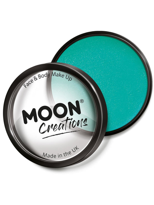 Moon Creations Pro Face Paint Cake Pot, Turquoise, 36g Single