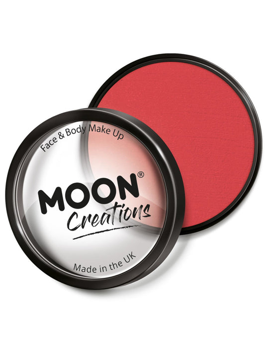 Moon Creations Pro Face Paint Cake Pot, Bright Red, 36g Single