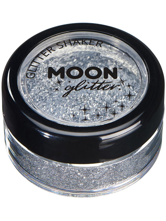 Moon Glitter Classic Fine Glitter Shakers, Silver, Single, 5g