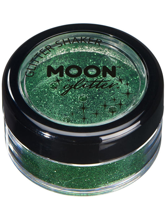 Moon Glitter Classic Fine Glitter Shakers, Green, Single, 5g