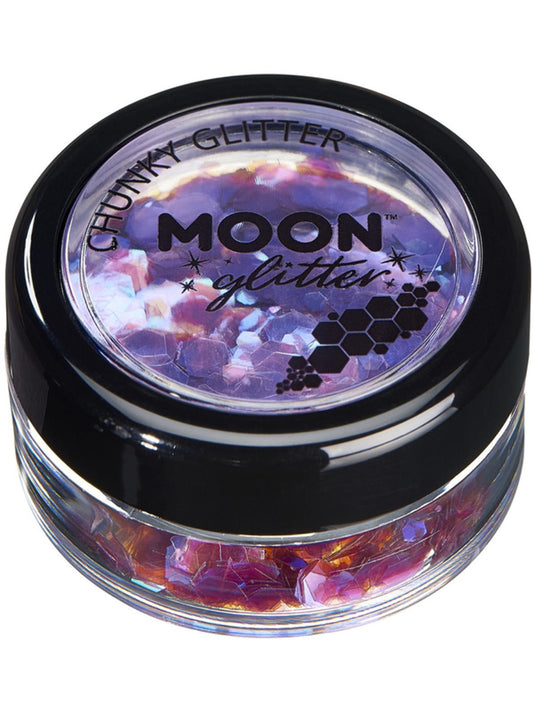 Moon Glitter Iridescent Chunky Glitter, Purple, Single, 3g