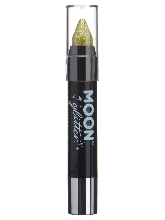 Moon Glitter Holographic Body Crayons, Gold, Single, 3.2g