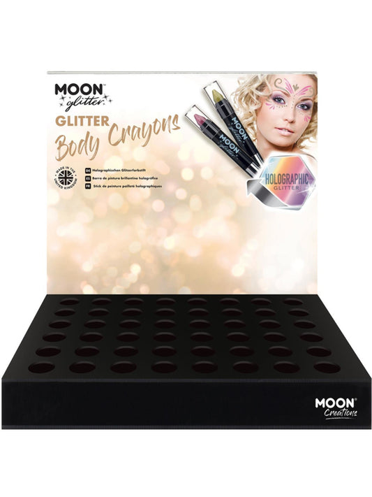 Moon Glitter Holographic Body Crayons, CDU (no stock)