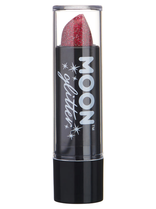 Moon Glitter Holographic Glitter Lipstick, Red, Single, 4.2g