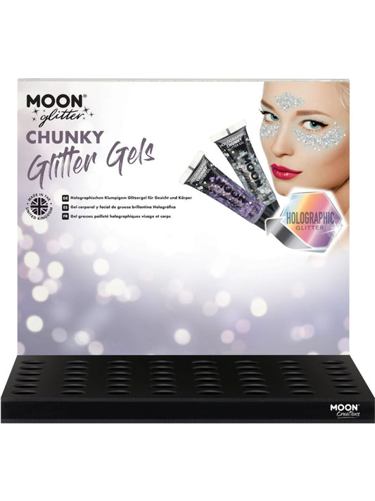 Moon Glitter Holographic Chunky Glitter Gel, CDU (no stock)