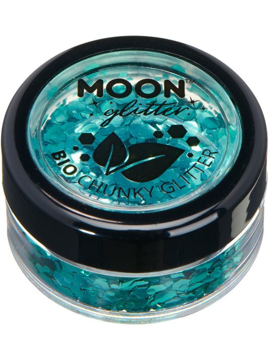 Moon Glitter Bio Chunky Glitter, Turquoise, Single, 3g