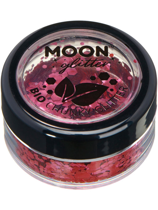 Moon Glitter Bio Chunky Glitter, Dark Rose, Single, 3g