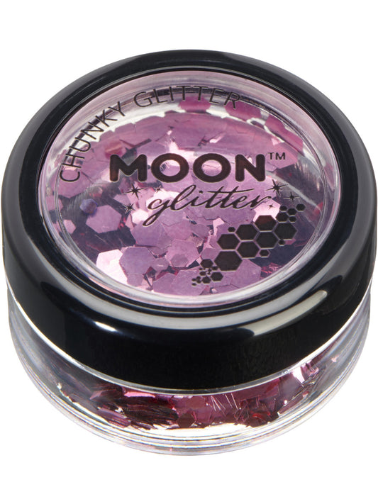 Moon Glitter Classic Chunky Glitter, Pink, Single, 3g