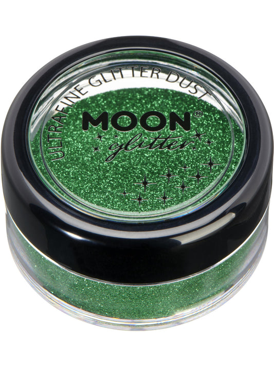 Moon Glitter Classic Ultrafine Glitter Dust, Green, Single, 5g