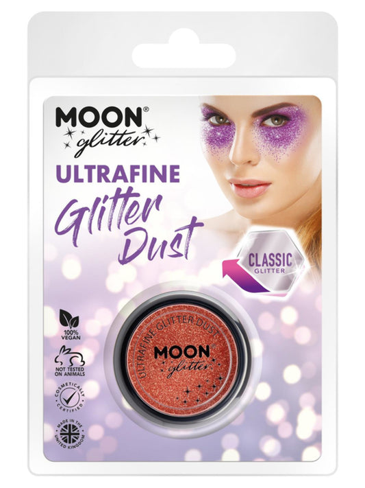 Moon Glitter Classic Ultrafine Glitter Dust, Copper Bronze, Clamshell, 5g
