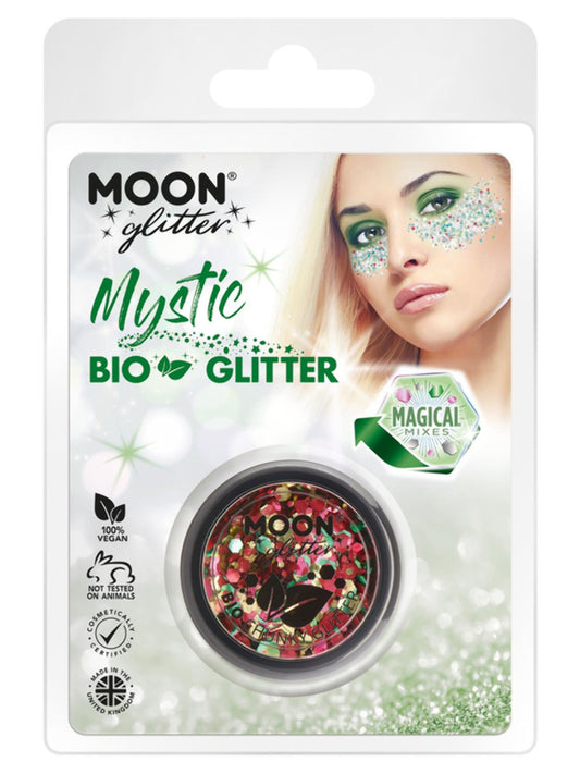 Moon Glitter Mystic Bio Chunky Glitter, Clamshell, Mixed Colours, 3g, Masquerade