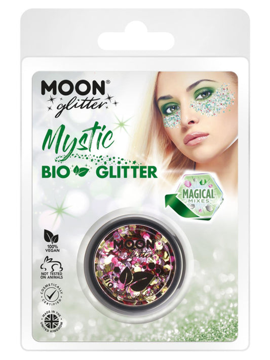 Moon Glitter Mystic Bio Chunky Glitter, Clamshell, Mixed Colours, 3g, Enchanted