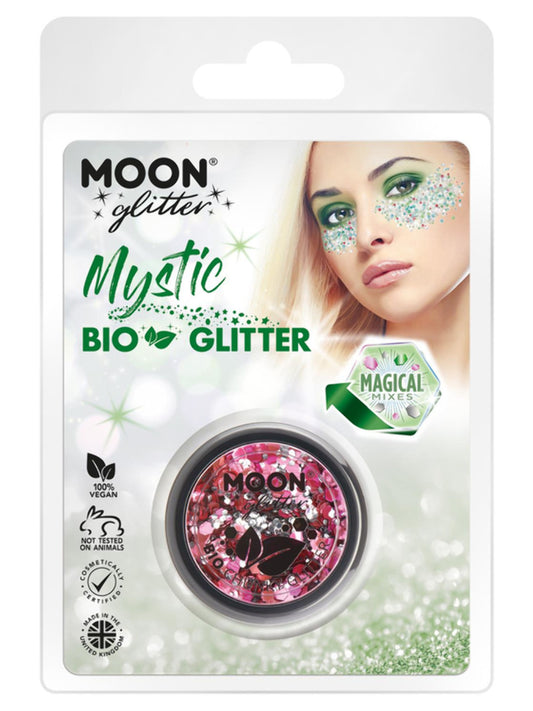 Moon Glitter Mystic Bio Chunky Glitter, Clamshell, Mixed Colours, 3g, Blossom