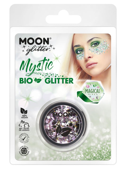 Moon Glitter Mystic Bio Chunky Glitter, Clamshell, Mixed Colours, 3g, Champagne