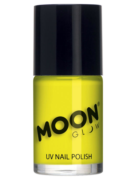 Moon Glow Intense Neon UV Nail Polish, Intense Yellow, Single, 14ml