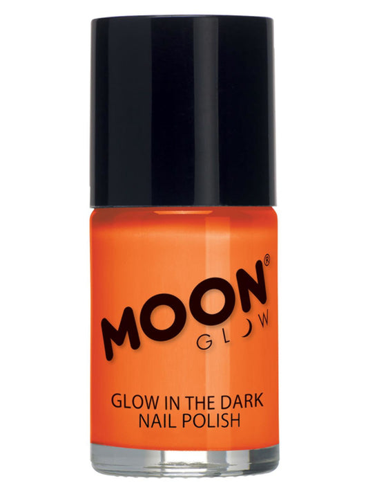 Moon Glow - Glow in the Dark Nail Polish, Orange, 14ml Single
