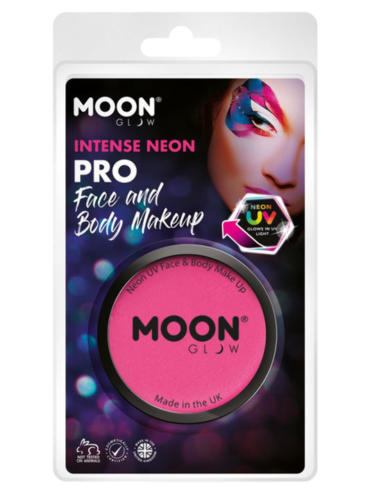 Moon Glow Pro Intense Neon UV Cake Pot, Hot Pink, Clamshell, 36g