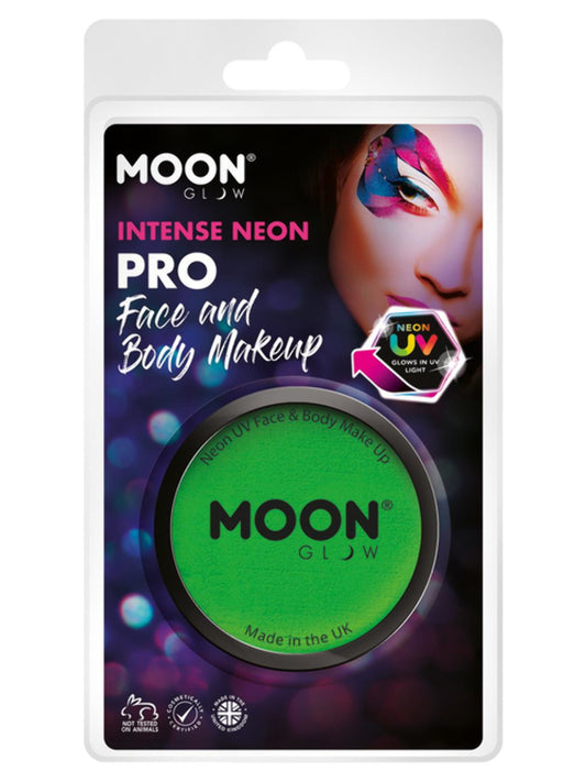 Moon Glow Pro Intense Neon UV Cake Pot, Intense Gr, Clamshell, 36g