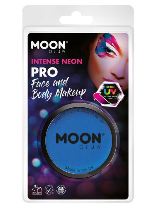 Moon Glow Pro Intense Neon UV Cake Pot, Intense Bl, Clamshell, 36g