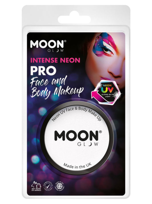 Moon Glow Pro Intense Neon UV Cake Pot, Intense Wh, Clamshell, 36g
