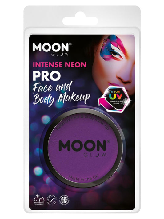 Moon Glow Pro Intense Neon UV Cake Pot, Intense Pu, Clamshell, 36g