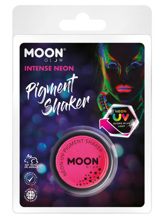 Moon Glow Intense Neon UV Pigment Shakers, Clamshell, 4.2g - Intense Pink