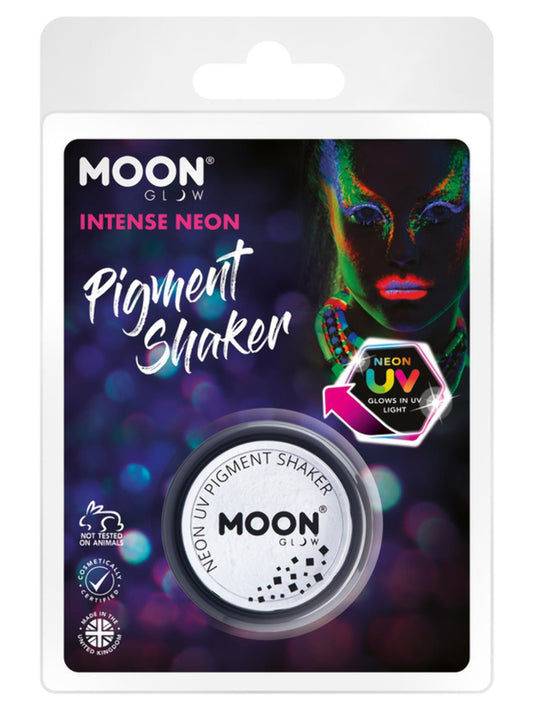 Moon Glow Intense Neon UV Pigment Shakers, White, Clamshell, 4.2g