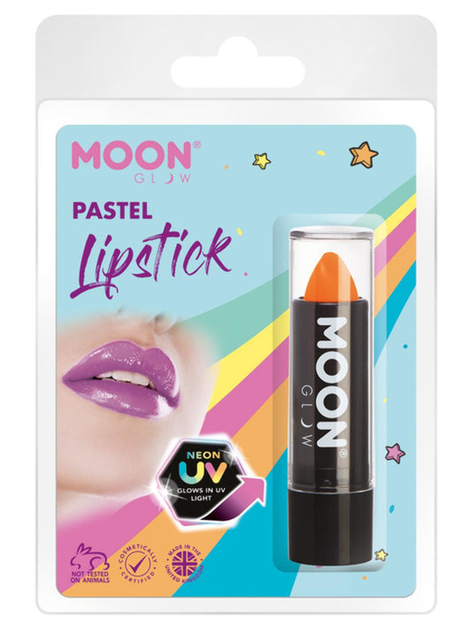 Moon Glow Pastel Neon UV Lipstick, Pastel Orange, Clamshell 4.2g