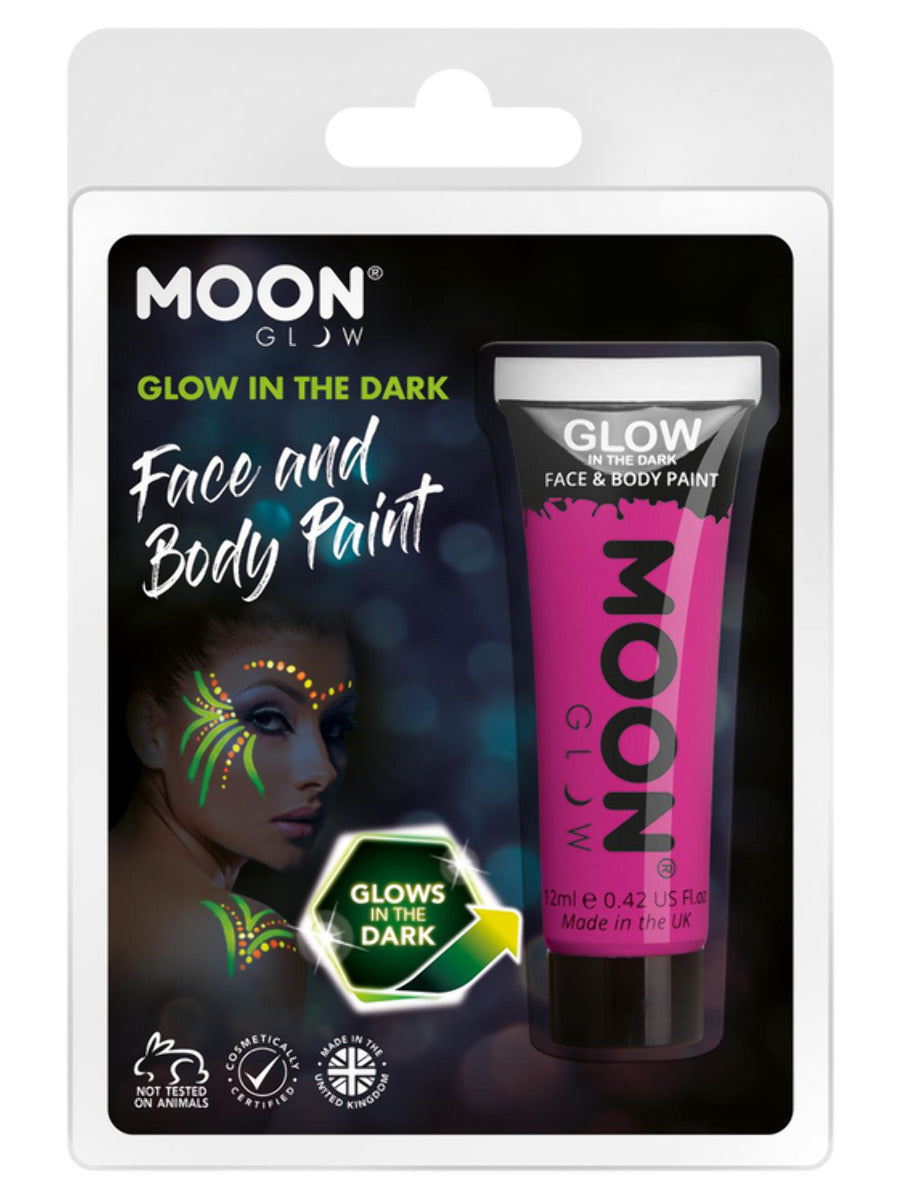 Moon Glow - Glow in the Dark Face Paint, Purple, 12ml Clamshell