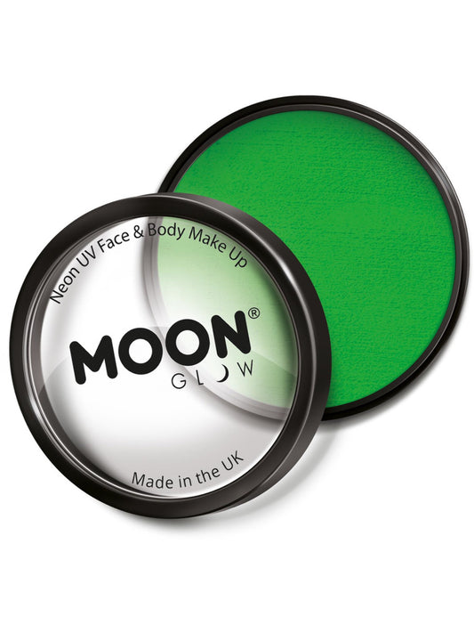 Moon Glow Pro Intense Neon UV Cake Pot, Intense Gr, Single, 36g