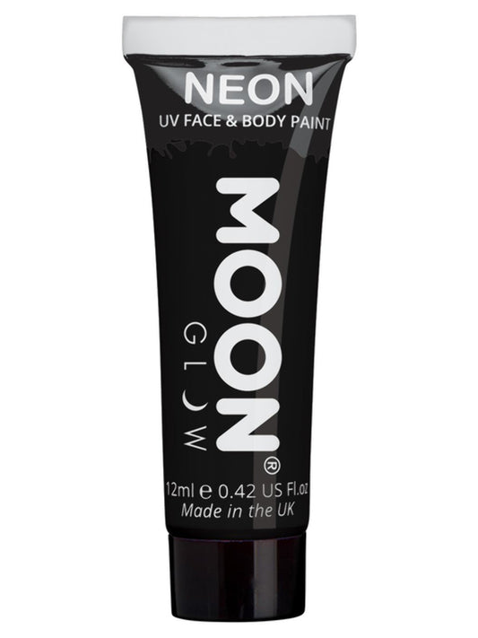 Moon Glow Pastel Neon UV Face Paint, Black, Single, 12ml