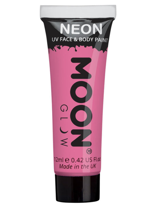 Moon Glow Pastel Neon UV Face Paint, Pastel Pink, Single, 12ml