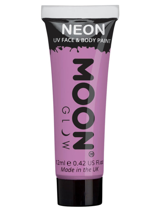 Moon Glow Pastel Neon UV Face Paint, Pastel Lilac, Single, 12ml