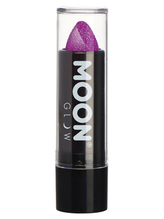 Moon Glow - Neon UV Glitter Lipstick, Purple, 4.2g Single