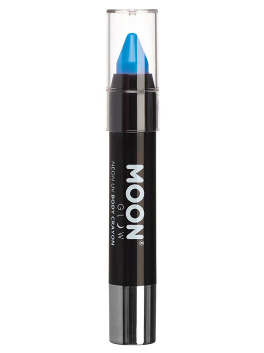 Moon Glow Pastel Neon UV Body Crayons, Pastel Blue, Single, 3.2g