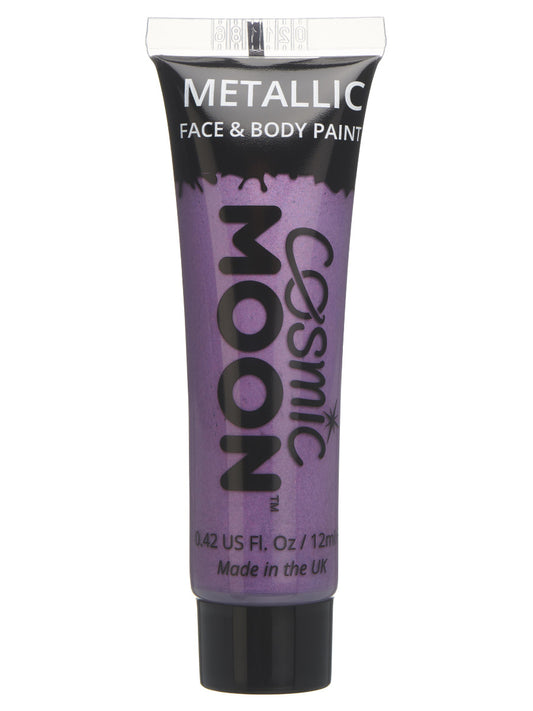 Cosmic Moon Metallic Face & Body Paint, Purple, Single, 12ml