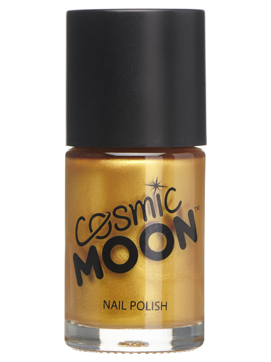 Cosmic Moon Metallic Nail Polish, Gold, Single, 14ml