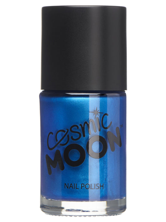 Cosmic Moon Metallic Nail Polish, Blue, Single, 14ml