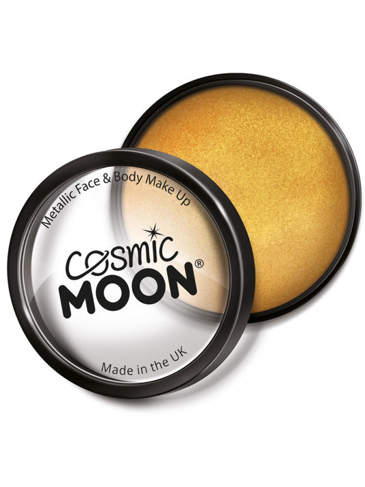 Cosmic Moon Metallic Pro Face Paint Cake Pots, Gol, Single 36g