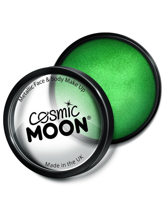 Cosmic Moon Metallic Pro Face Paint Cake Pots, Gre, Single, 36g