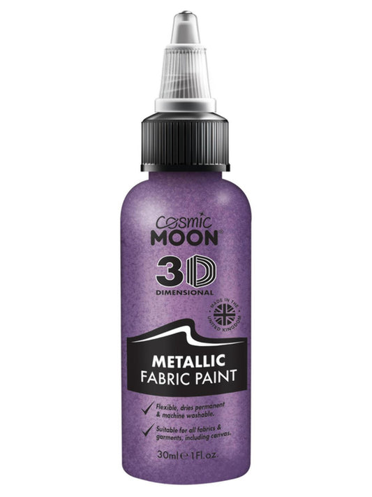 Cosmic Moon Metallic Fabric Paint, Purple, Single, 30ml