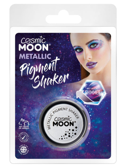 Cosmic Moon Metallic Pigment Shaker, Silver, Clamshell, 4.2g