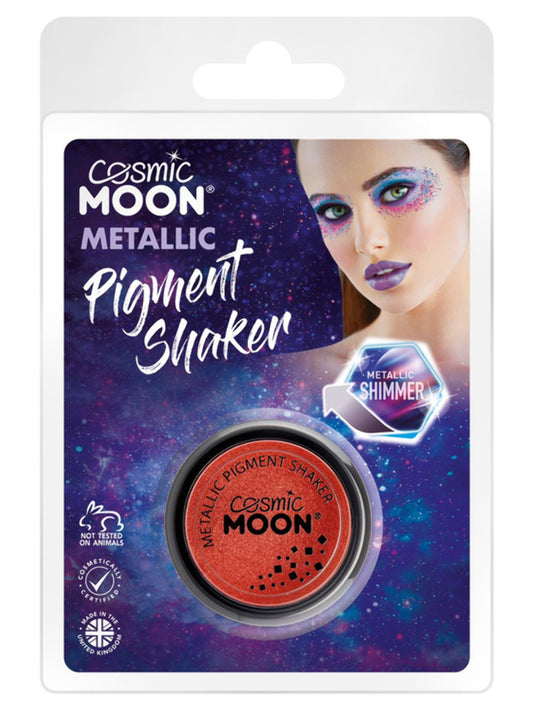 Cosmic Moon Metallic Pigment Shaker, Red, Clamshell, 4.2g