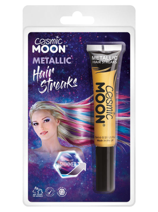 Cosmic Moon Metallic Hair Streaks, Gold, Clamshell, 15ml