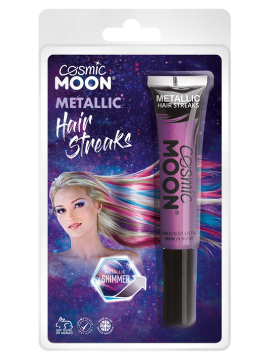Cosmic Moon Metallic Hair Streaks, Purple, Clamshell, 15ml