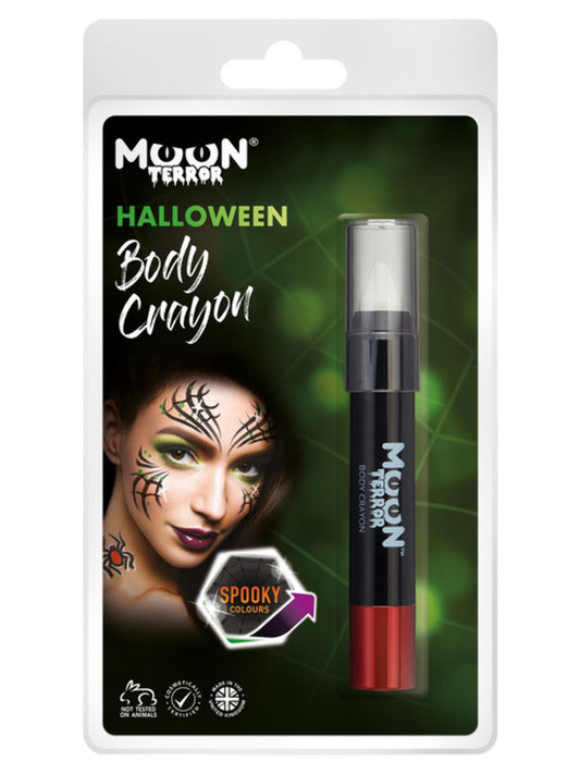 Moon Terror Halloween Body Crayons, White, Clamshell 3.2g