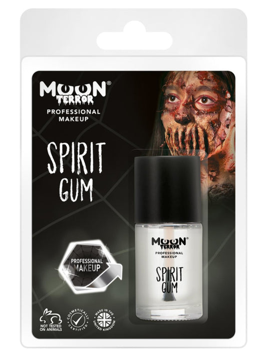 Moon Terror Pro FX Spirit Gum, Clear, Clamshell